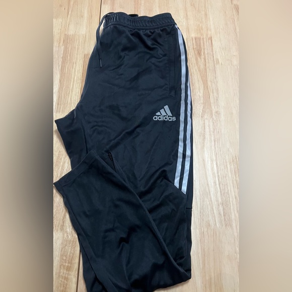 XL Adidas Track Sweatpants Mens Unisex Women Pants Activewear Sports Spandex Bla - Picture 1 of 9